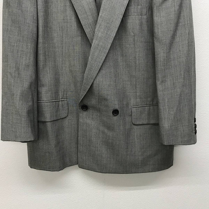 『USED』 
COMME des GARCONS HOMME コムデギャルソンオム 
 1989年製 ダブルテーラードジャケット HS-11003S テーラードジャケット 
毛100％/キュプラ100％ グレー