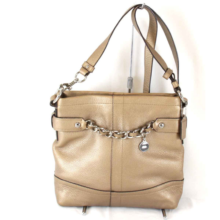 『USED』 
COACH コーチ 
 F18863 ショルダーバッグ 
レザー ブラウン