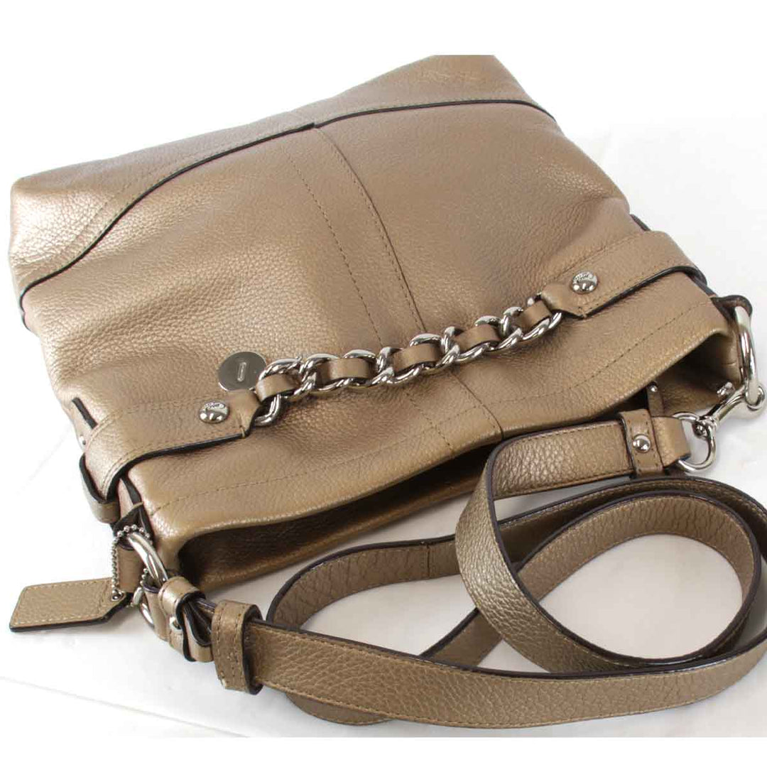 『USED』 
COACH コーチ 
 F18863 ショルダーバッグ 
レザー ブラウン
