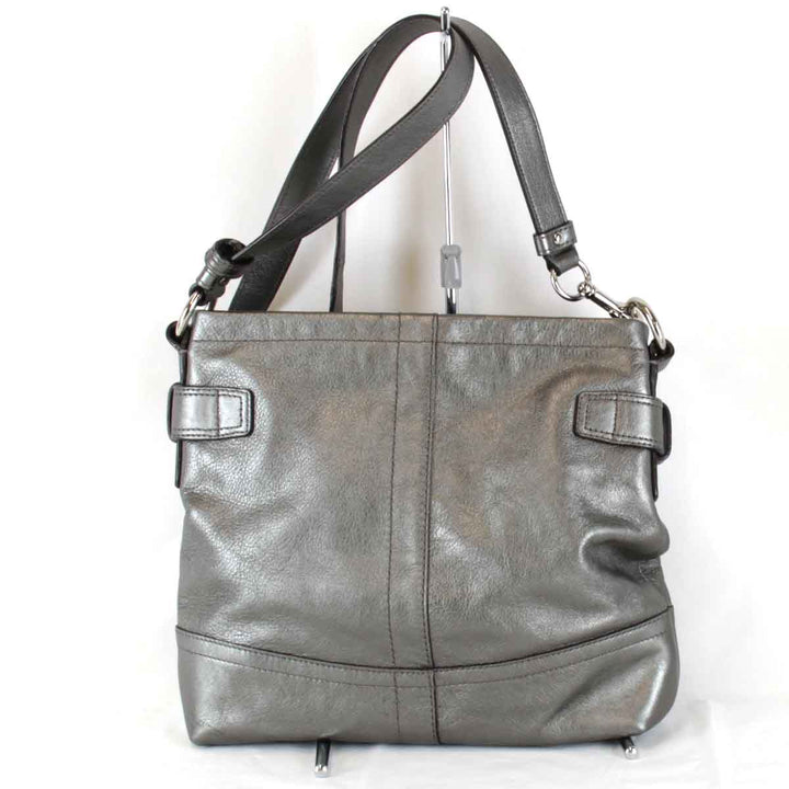 『USED』 
COACH コーチ 
 F18863 ショルダーバッグ 
レザー グレー