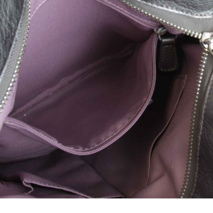『USED』 
COACH コーチ 
 F18863 ショルダーバッグ 
レザー グレー