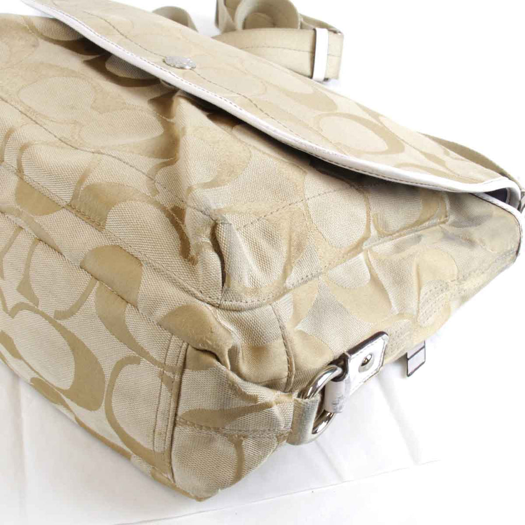 『USED』 
COACH コーチ 
 デイジー シグネチャー C1282-F16557 ショルダーバッグ 
キャンバス ブラウン