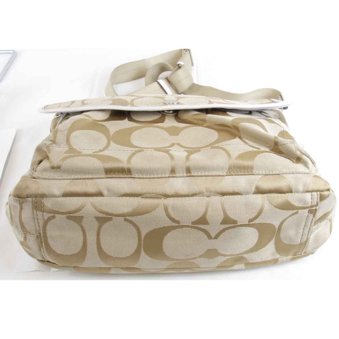 『USED』 
COACH コーチ 
 デイジー シグネチャー C1282-F16557 ショルダーバッグ 
キャンバス ブラウン