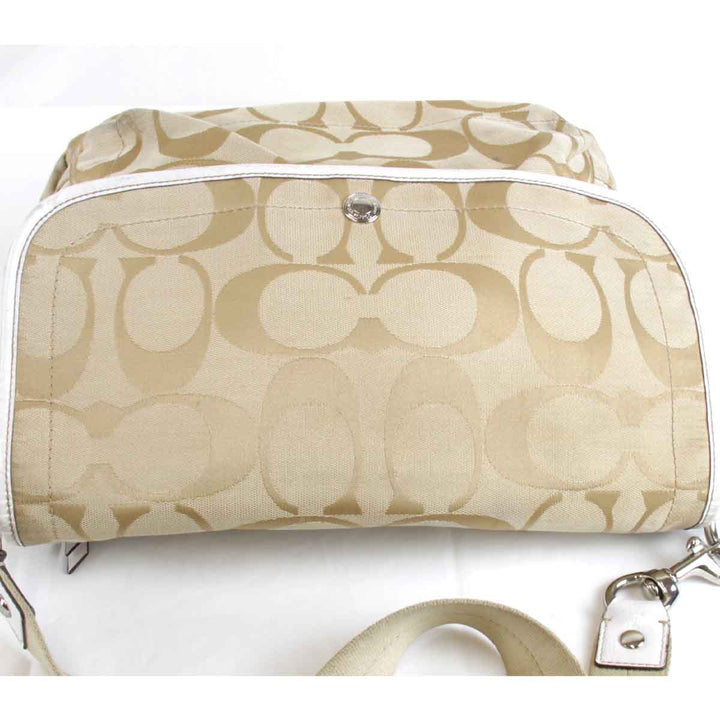 『USED』 
COACH コーチ 
 デイジー シグネチャー C1282-F16557 ショルダーバッグ 
キャンバス ブラウン