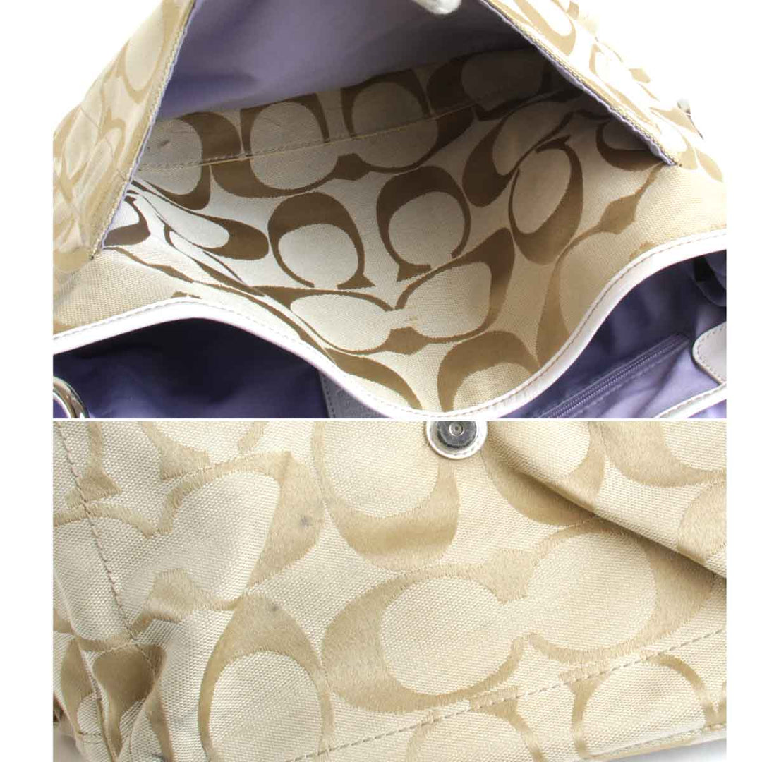 『USED』 
COACH コーチ 
 デイジー シグネチャー C1282-F16557 ショルダーバッグ 
キャンバス ブラウン