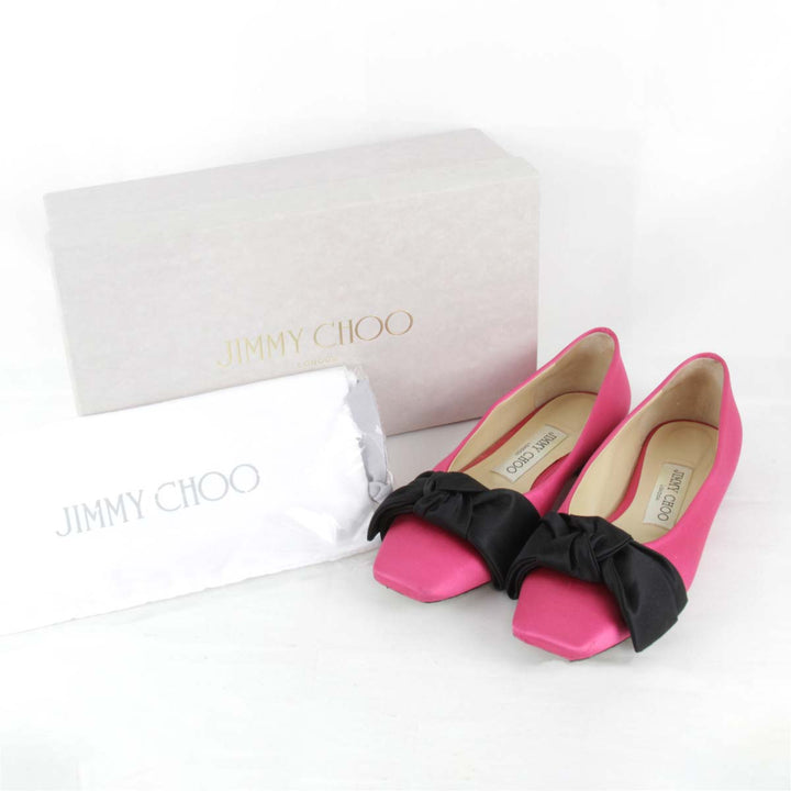 『USED』 
JIMMY CHOO ジミーチュウ 
 パンプス 
サテン ピンク