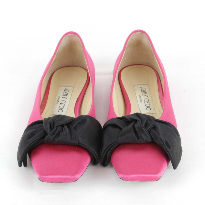 『USED』 
JIMMY CHOO ジミーチュウ 
 パンプス 
サテン ピンク
