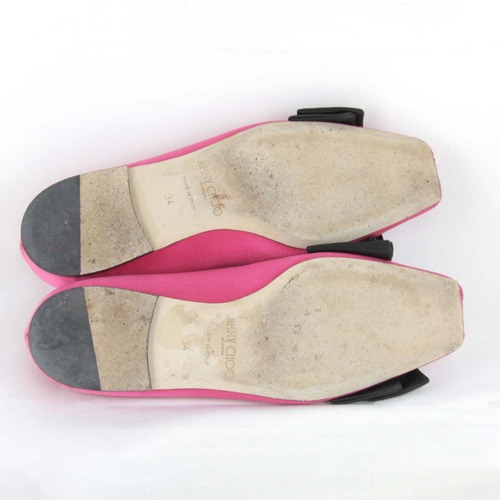 『USED』 
JIMMY CHOO ジミーチュウ 
 パンプス 
サテン ピンク