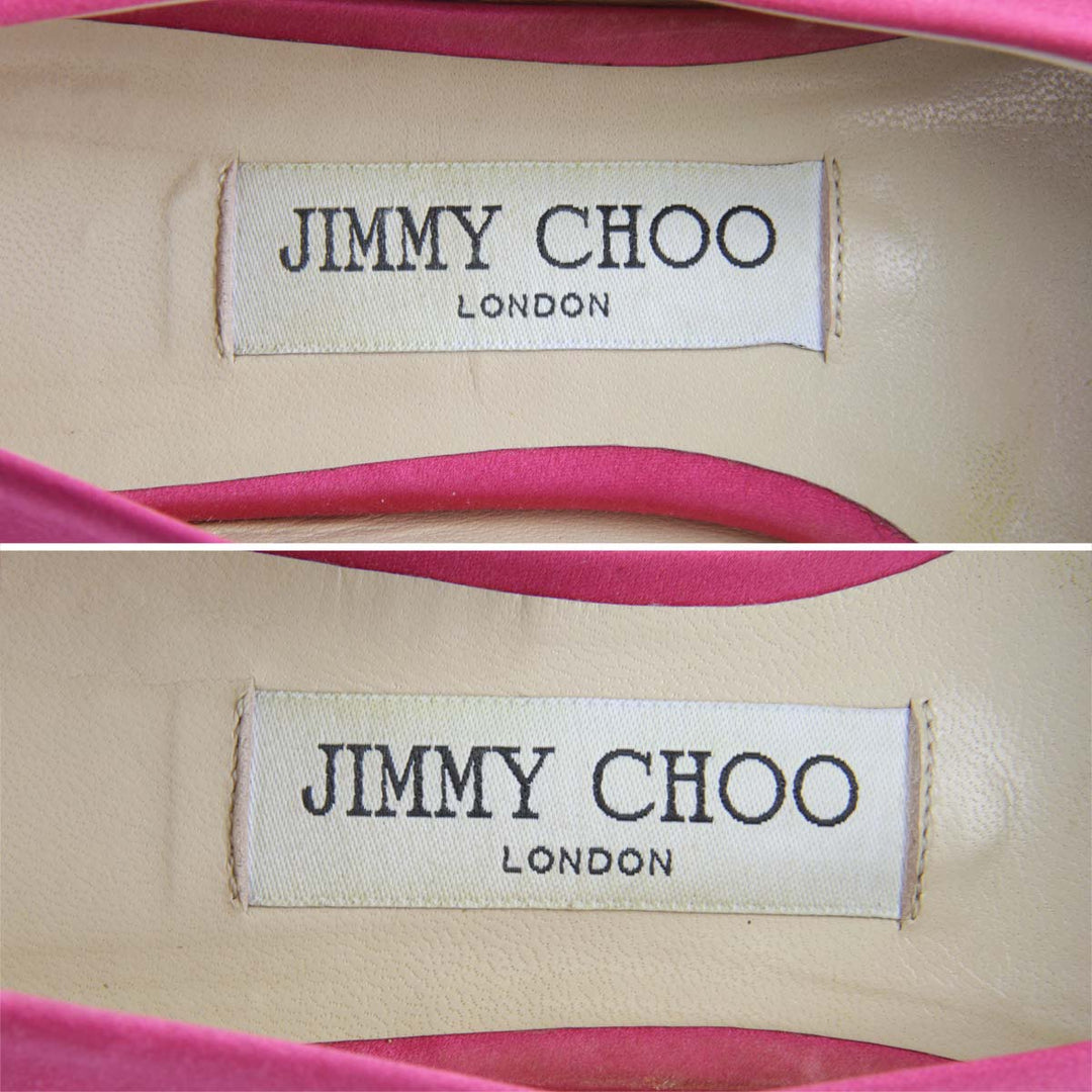 『USED』 
JIMMY CHOO ジミーチュウ 
 パンプス 
サテン ピンク