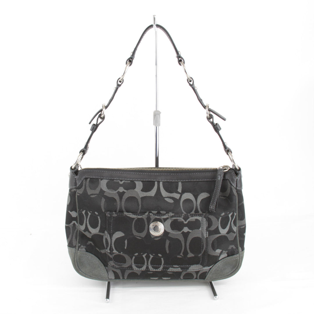 『USED』 
COACH コーチ 
 2172 ショルダーバッグ 
キャンバス ブラック