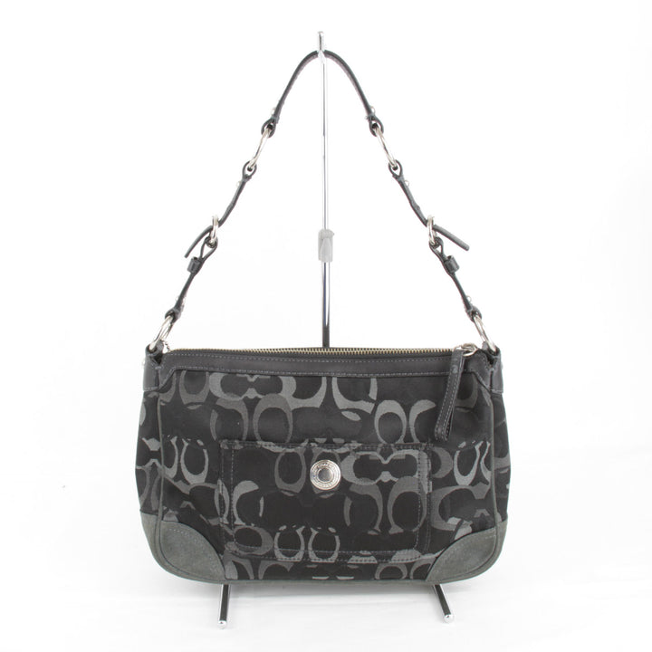 『USED』 
COACH コーチ 
 2172 ショルダーバッグ 
キャンバス ブラック