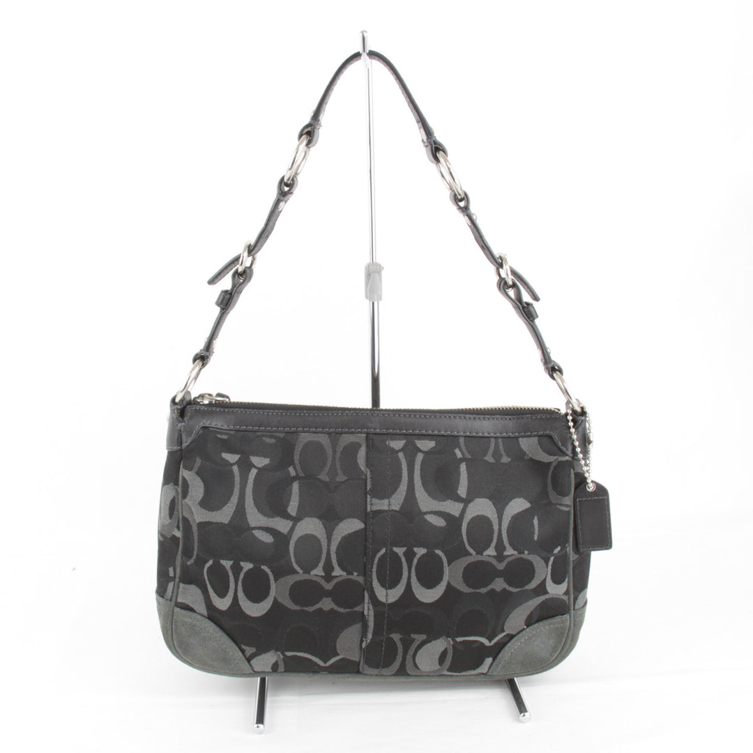 『USED』 
COACH コーチ 
 2172 ショルダーバッグ 
キャンバス ブラック