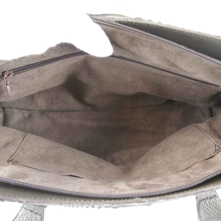 美品『USED』 
 
 ハンドバッグ 
パイソン グレー