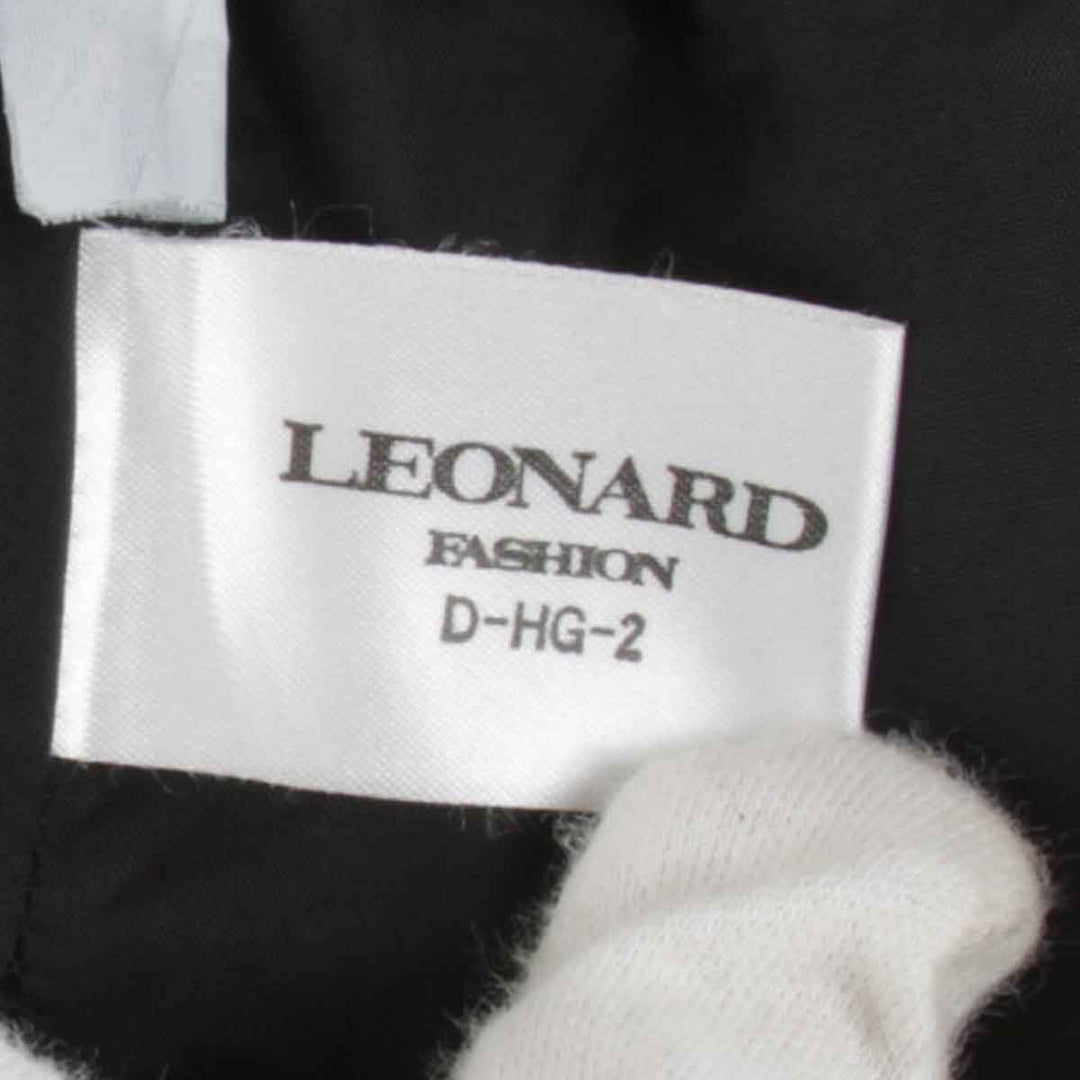 良品『USED』 
LEONARD レオナール 
 水玉×花柄 スカート 
コットン /キュプラ ブラック