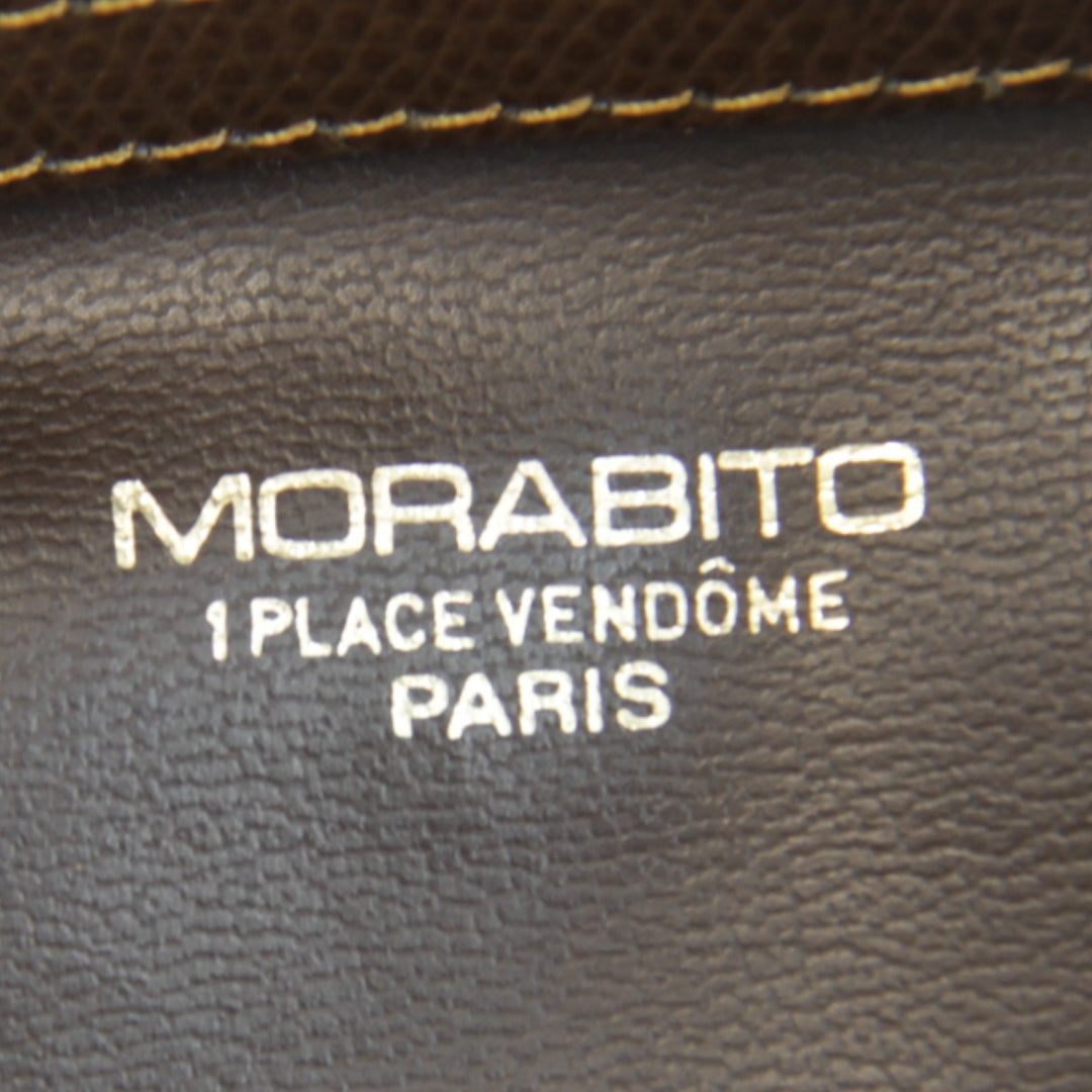 良品『USED』 
MORABITO モラビト 
 ボストンバッグ 
PVC ブラウン