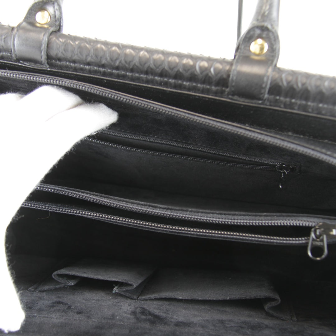 良品『USED』 
 
 ハンドバッグ 
パイソン ブラック