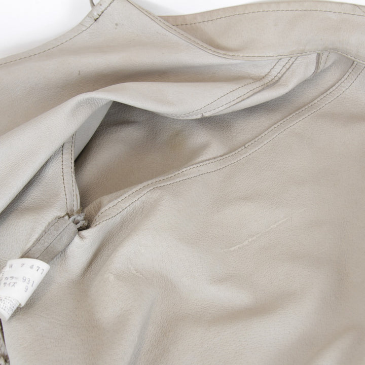 『USED』 
Angel Leather エンジェルレザー 
 コート 
豚革 ベージュ
