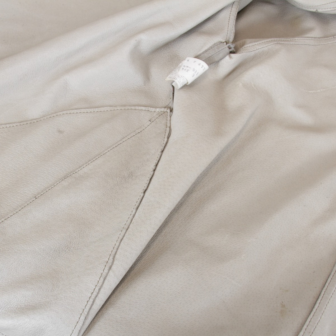 『USED』 
Angel Leather エンジェルレザー 
 コート 
豚革 ベージュ