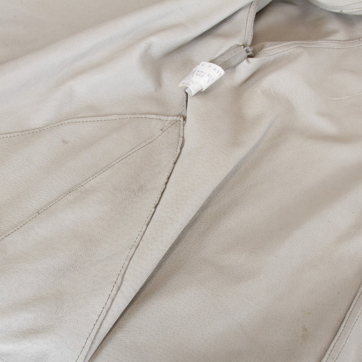 『USED』 
Angel Leather エンジェルレザー 
 コート 
豚革 ベージュ
