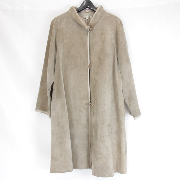 『USED』 
Angel Leather エンジェルレザー 
 コート 
豚革 ベージュ