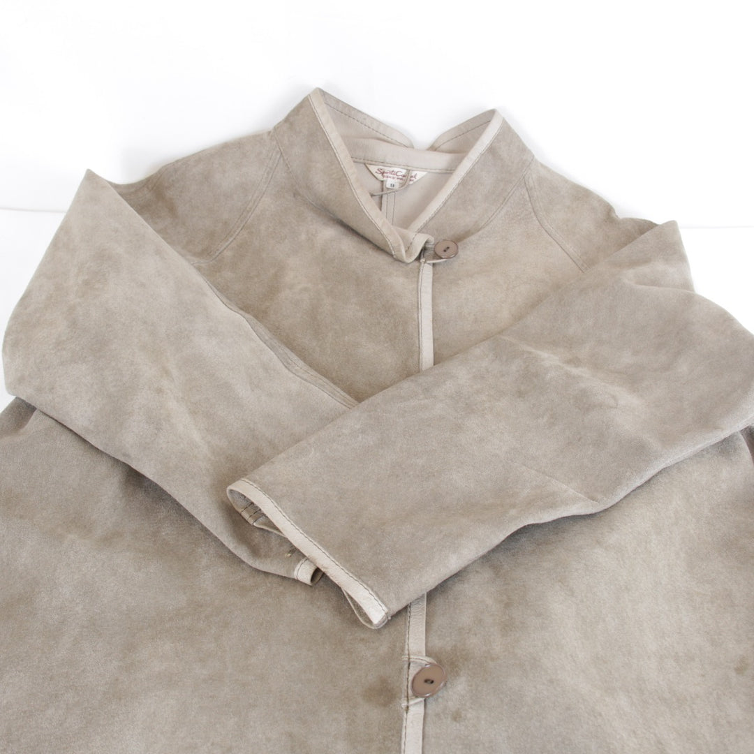 『USED』 
Angel Leather エンジェルレザー 
 コート 
豚革 ベージュ