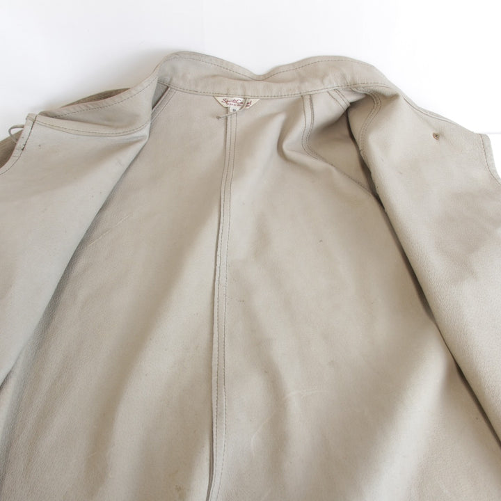 『USED』 
Angel Leather エンジェルレザー 
 コート 
豚革 ベージュ