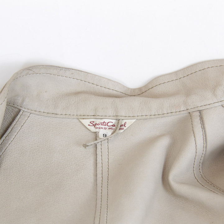 『USED』 
Angel Leather エンジェルレザー 
 コート 
豚革 ベージュ