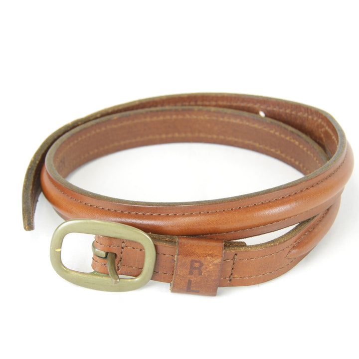 『USED』 
RALPH LAUREN ラルフローレン 
 レザーベルト ベルト 
レザー ブラウン