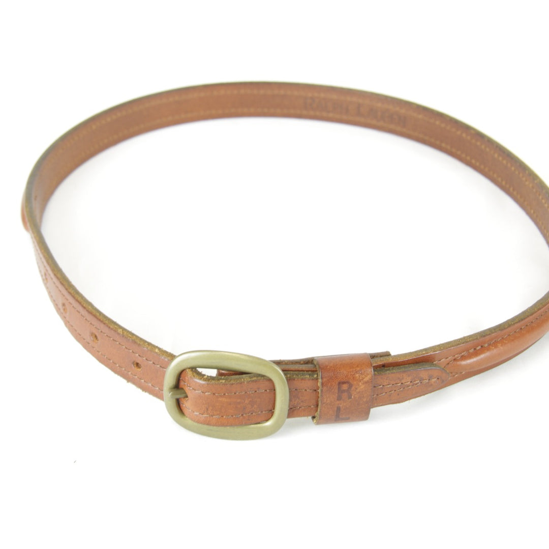 『USED』 
RALPH LAUREN ラルフローレン 
 レザーベルト ベルト 
レザー ブラウン