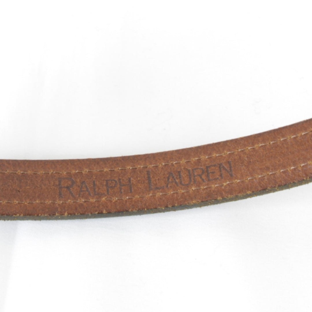 『USED』 
RALPH LAUREN ラルフローレン 
 レザーベルト ベルト 
レザー ブラウン