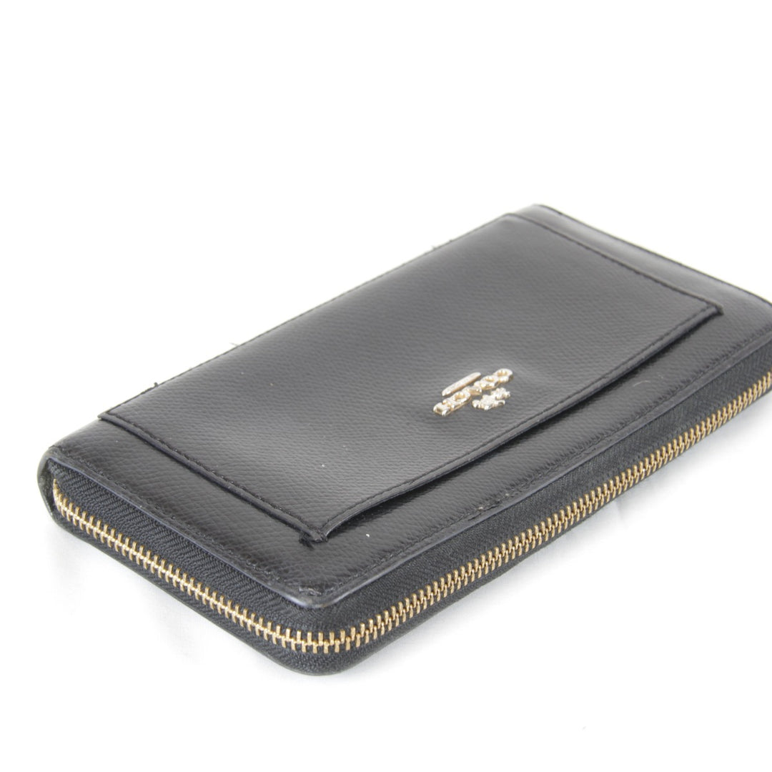 『USED』 
COACH コーチ 
 ラウンドファスナー F52648 長財布 
レザー ブラック