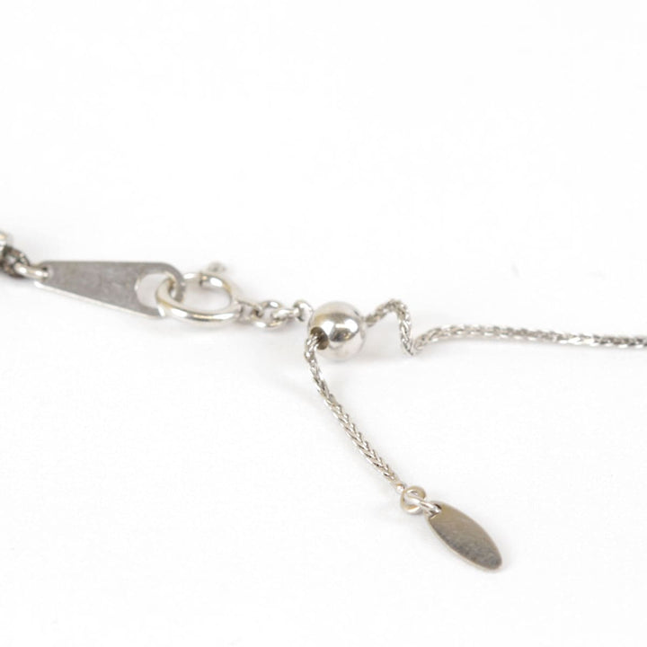 美品『USED』 K18WG/ブラックダイヤモンド /アコヤ真珠 
ネックレス
 8.2g