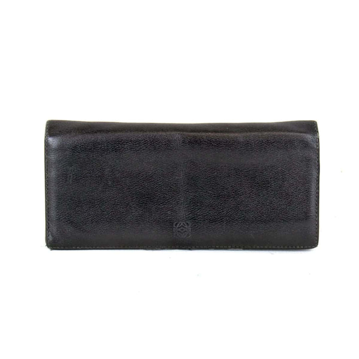 『USED』 
LOEWE ロエベ 
 長財布 
レザー ブラック
