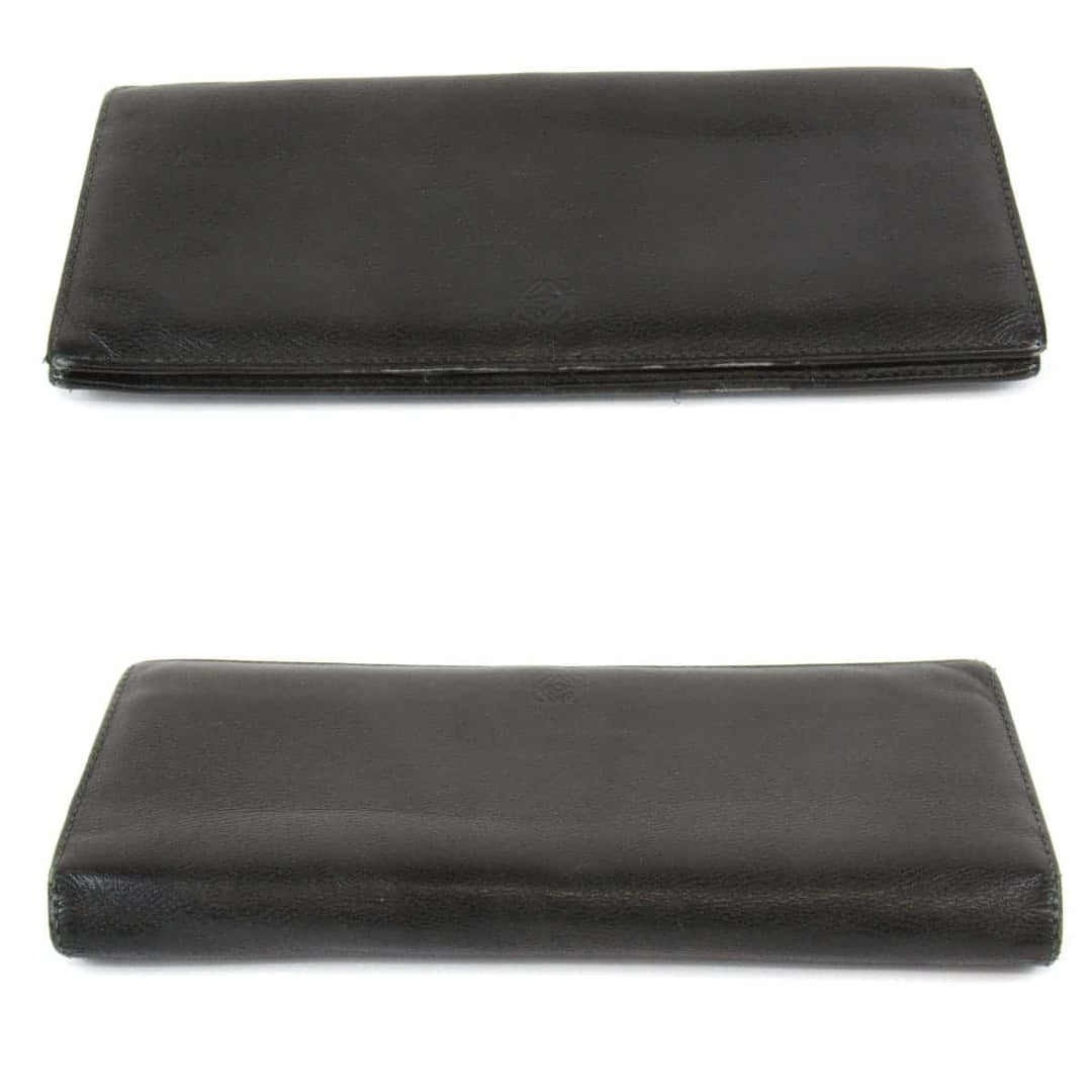 『USED』 
LOEWE ロエベ 
 長財布 
レザー ブラック