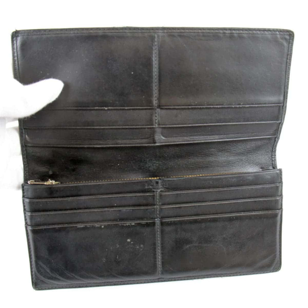 『USED』 
LOEWE ロエベ 
 長財布 
レザー ブラック