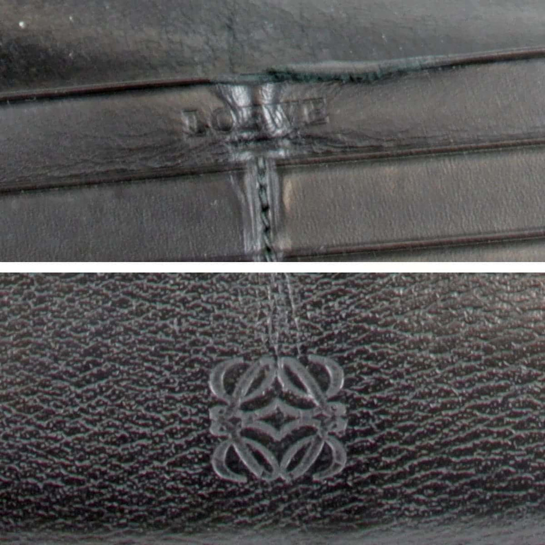 『USED』 
LOEWE ロエベ 
 長財布 
レザー ブラック