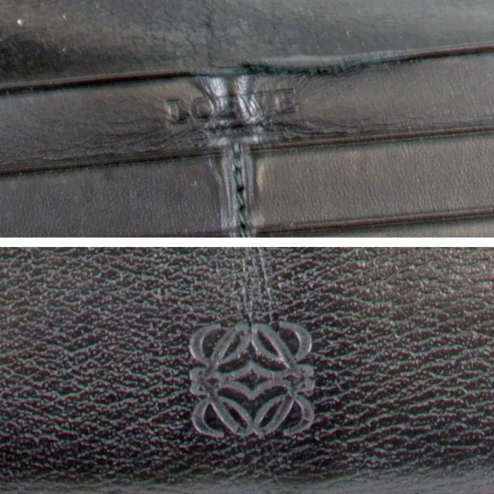 『USED』 
LOEWE ロエベ 
 長財布 
レザー ブラック