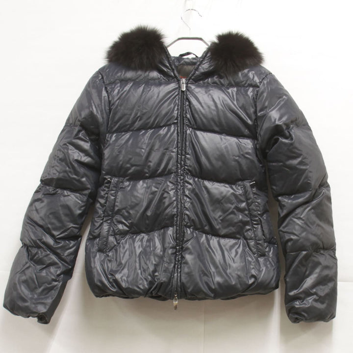 美品『USED』 
DUVETICA デュベティカ 
 ダウンジャケット 
フォックス/ナイロン /ダウン/フェザー ネイビー