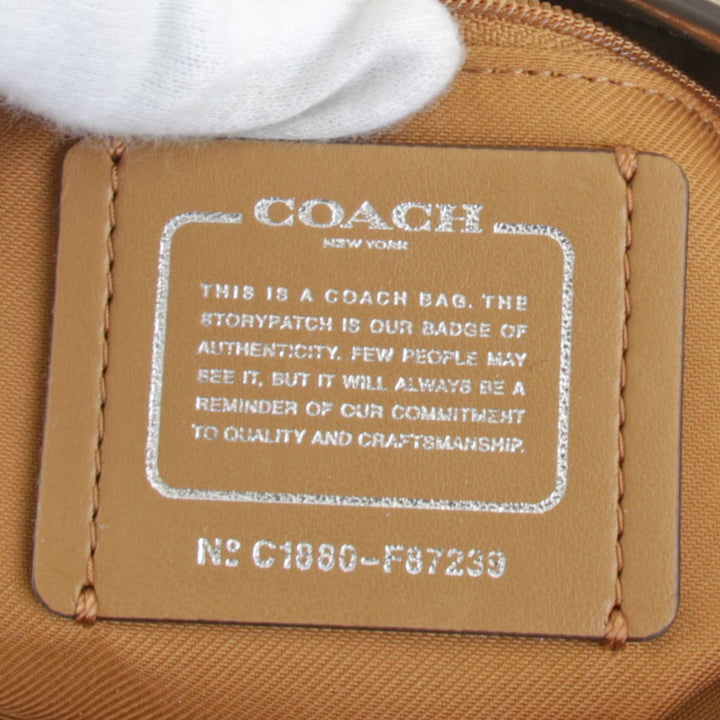 美品『USED』 
COACH コーチ 
 チェーントート 87239 トートバッグ 
レザー キャメル