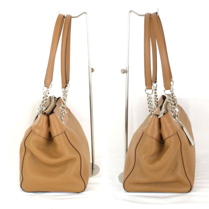 美品『USED』 
COACH コーチ 
 チェーントート 87239 トートバッグ 
レザー キャメル