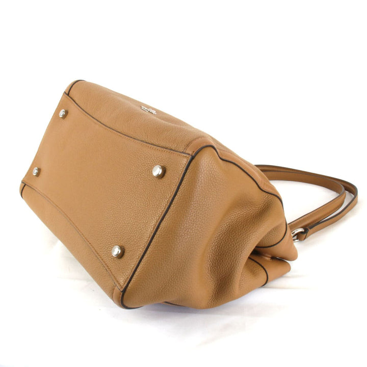 美品『USED』 
COACH コーチ 
 チェーントート 87239 トートバッグ 
レザー キャメル