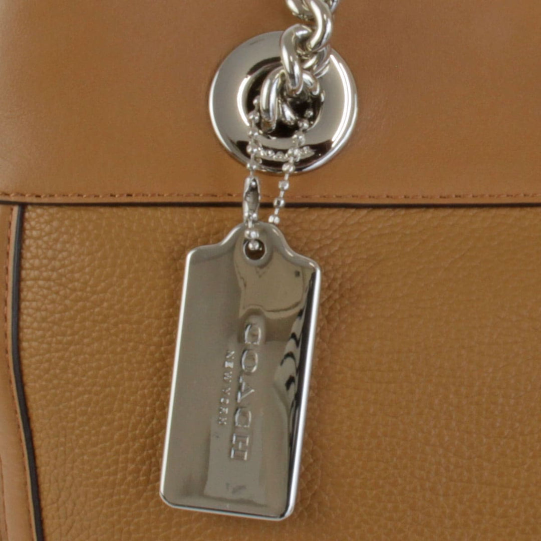美品『USED』 
COACH コーチ 
 チェーントート 87239 トートバッグ 
レザー キャメル