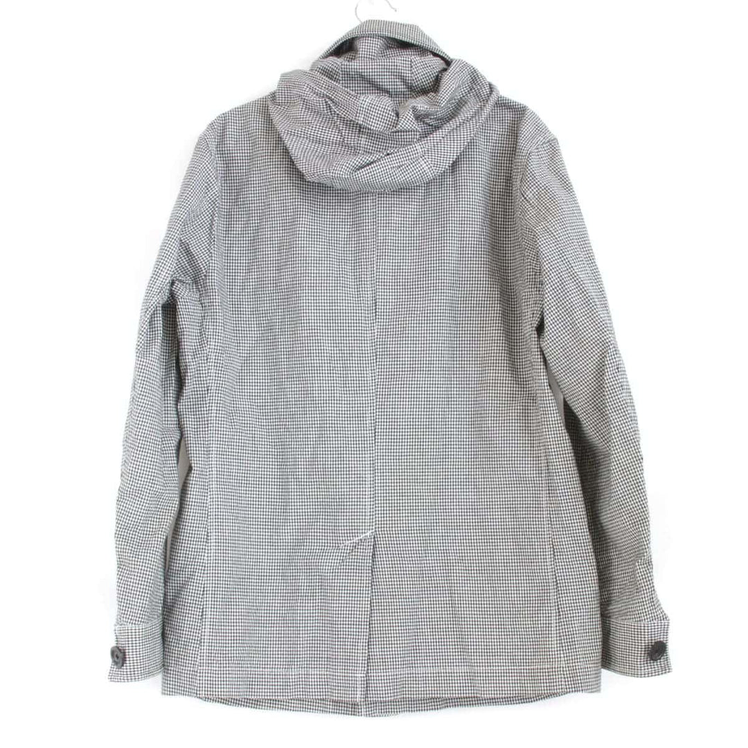 『USED』 
BURBERRY BLACK LABEL バーバリーブラックレーベル 
 チェック柄ジャケット マウンテンパーカー 
コットン グレー