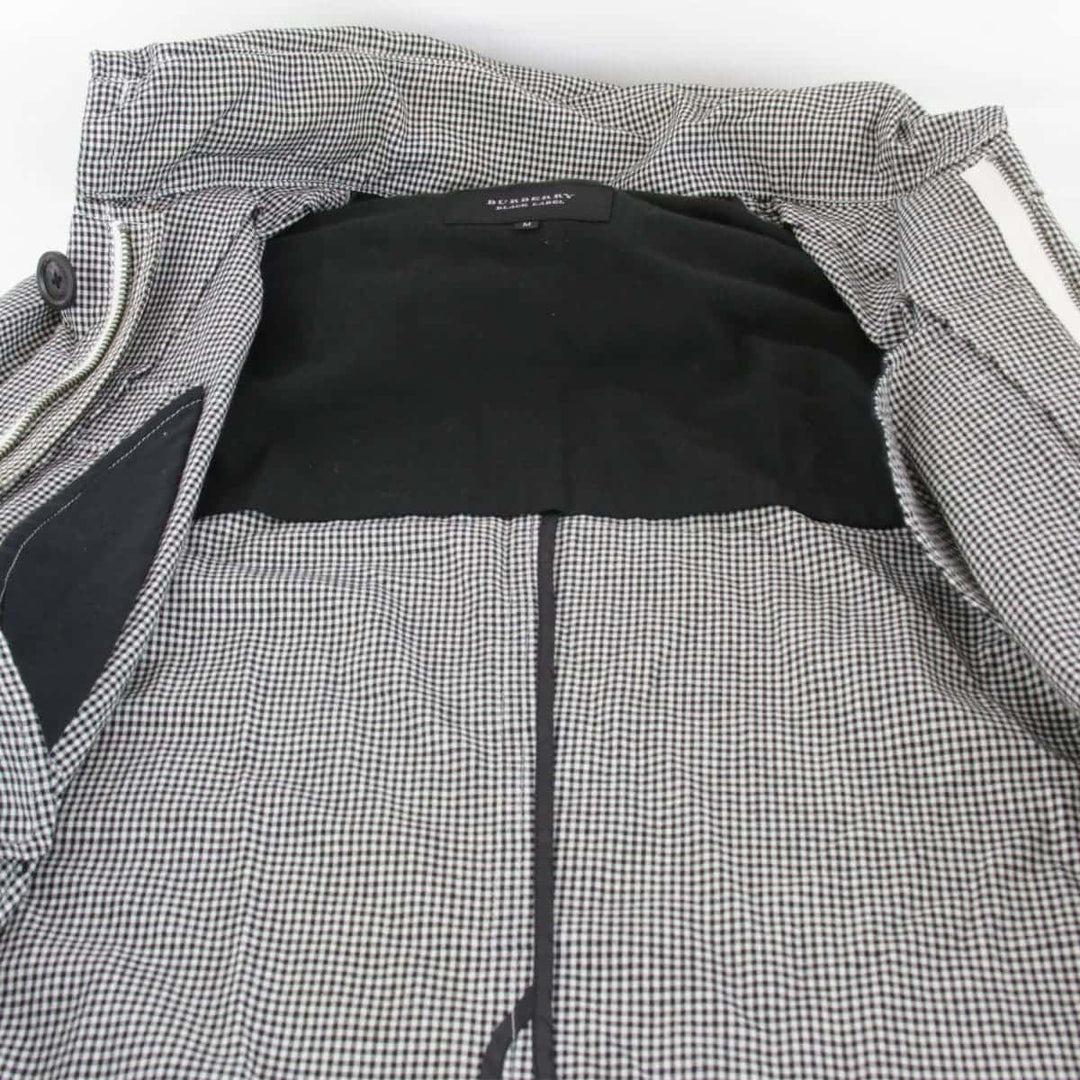 『USED』 
BURBERRY BLACK LABEL バーバリーブラックレーベル 
 チェック柄ジャケット マウンテンパーカー 
コットン グレー