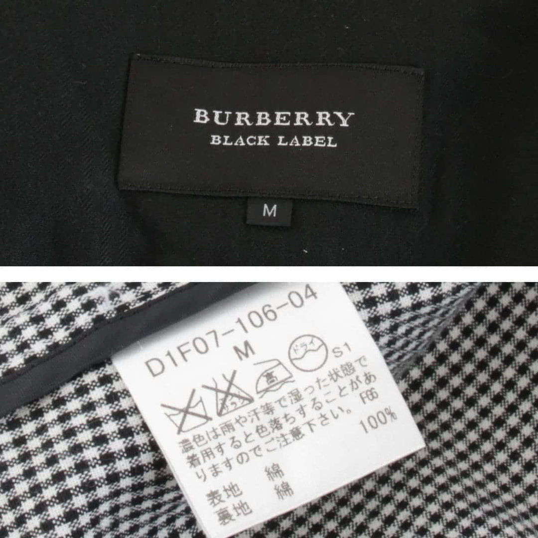 『USED』 
BURBERRY BLACK LABEL バーバリーブラックレーベル 
 チェック柄ジャケット マウンテンパーカー 
コットン グレー