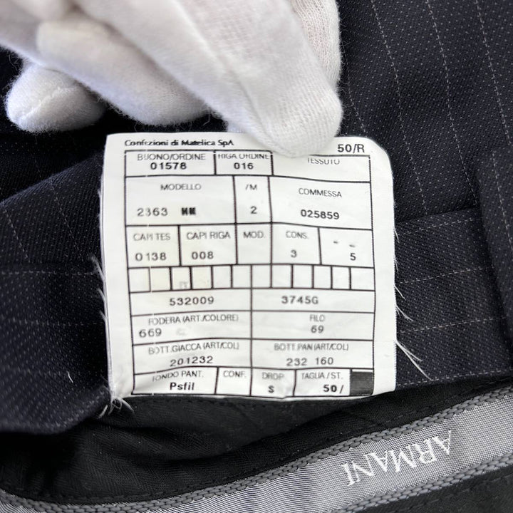『USED』 
ARMANI COLLEZIONI アルマーニコレッツォーニ 
 セットアップ スーツ 
レーヨン /キュプラ ネイビー系
