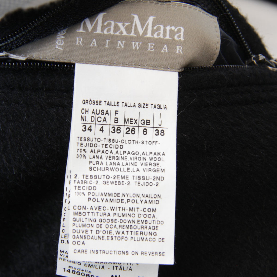 美品『USED』 
MAX MARA マックスマーラ 
 コート 
アルパカ/ウール ブラック