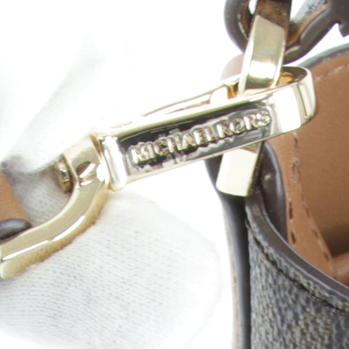美品『USED』 
Michael Kors マイケルコース 
 スモールバケット ショルダーバッグ 
PVC ブラウン