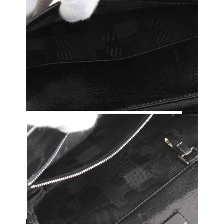 『USED』 
BALLY バリー 
 チェーン ショルダーバッグ 
レザー ブラック