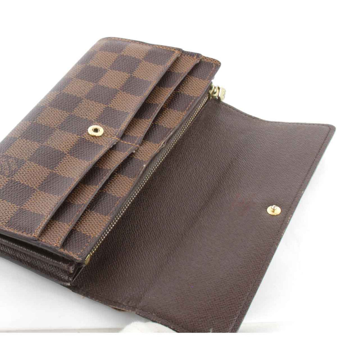 『USED』 
LOUIS VUITTON ルイ・ヴィトン 
 ポルトフォイユサラ N61734 長財布 
ダミエキャンバス ダミエ